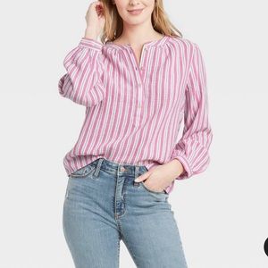 Women’s Striped Long Sleeve Blouse
